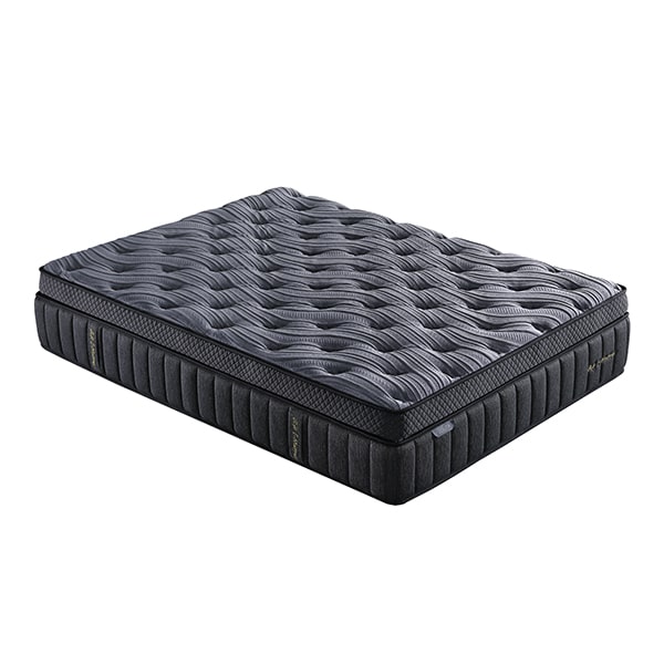 Unique Design 14-Inch 7 Zone Pocket Spring Mattress Wool Hybrid - Memory Foam Supportive - Mattress in a Box